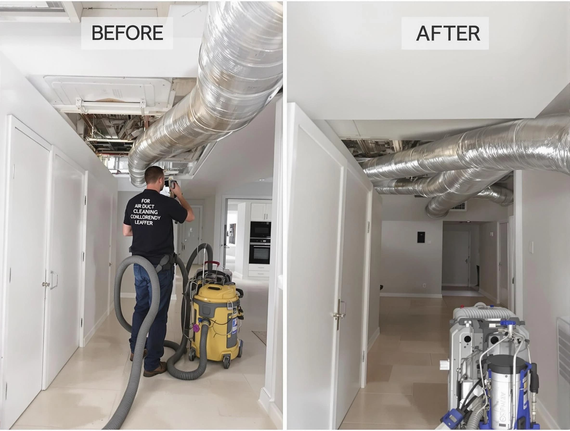 Chester Air Duct Cleaning professional performing thorough air duct cleaning in Chester