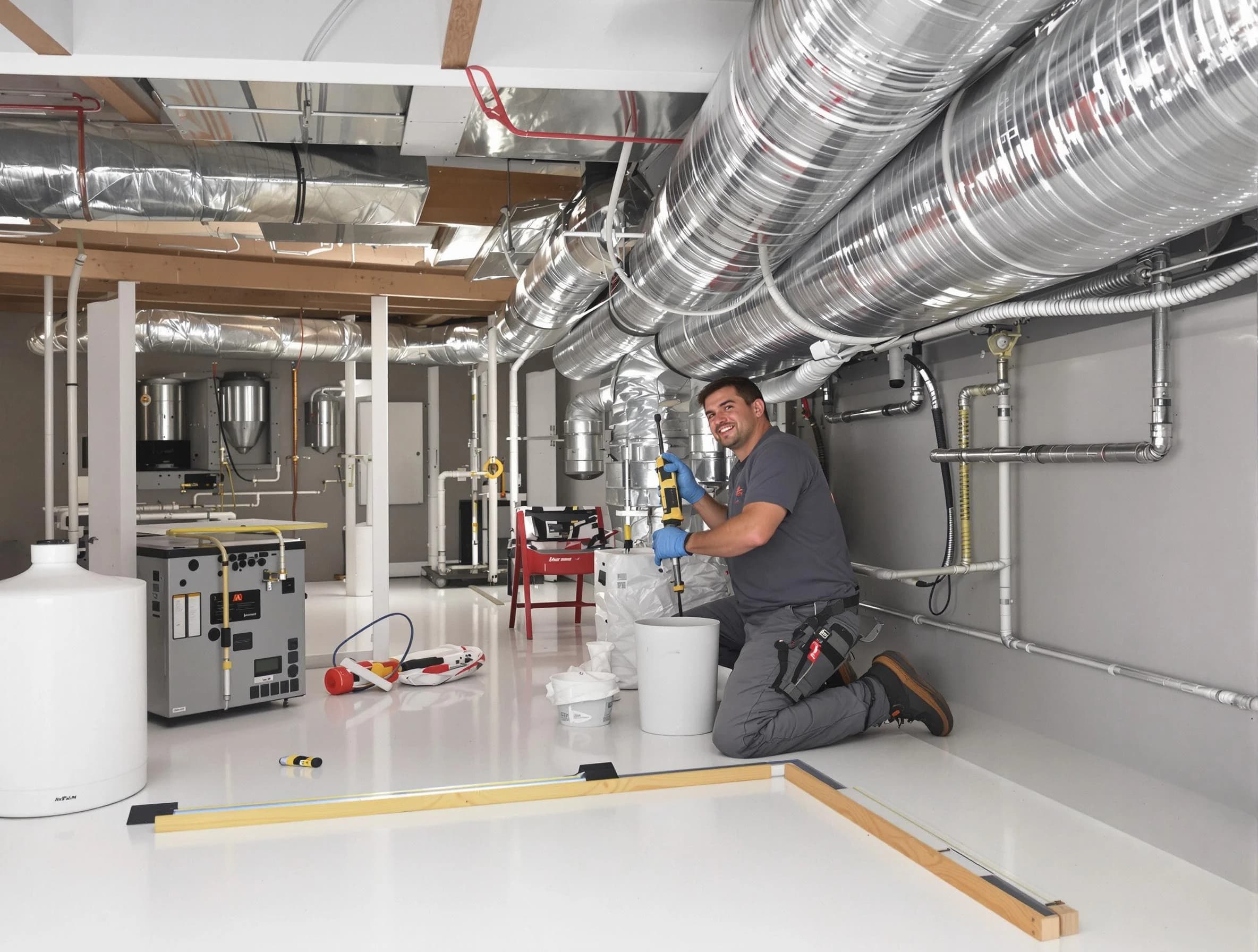 Professional duct sealing service by Chester Air Duct Cleaning in Chester