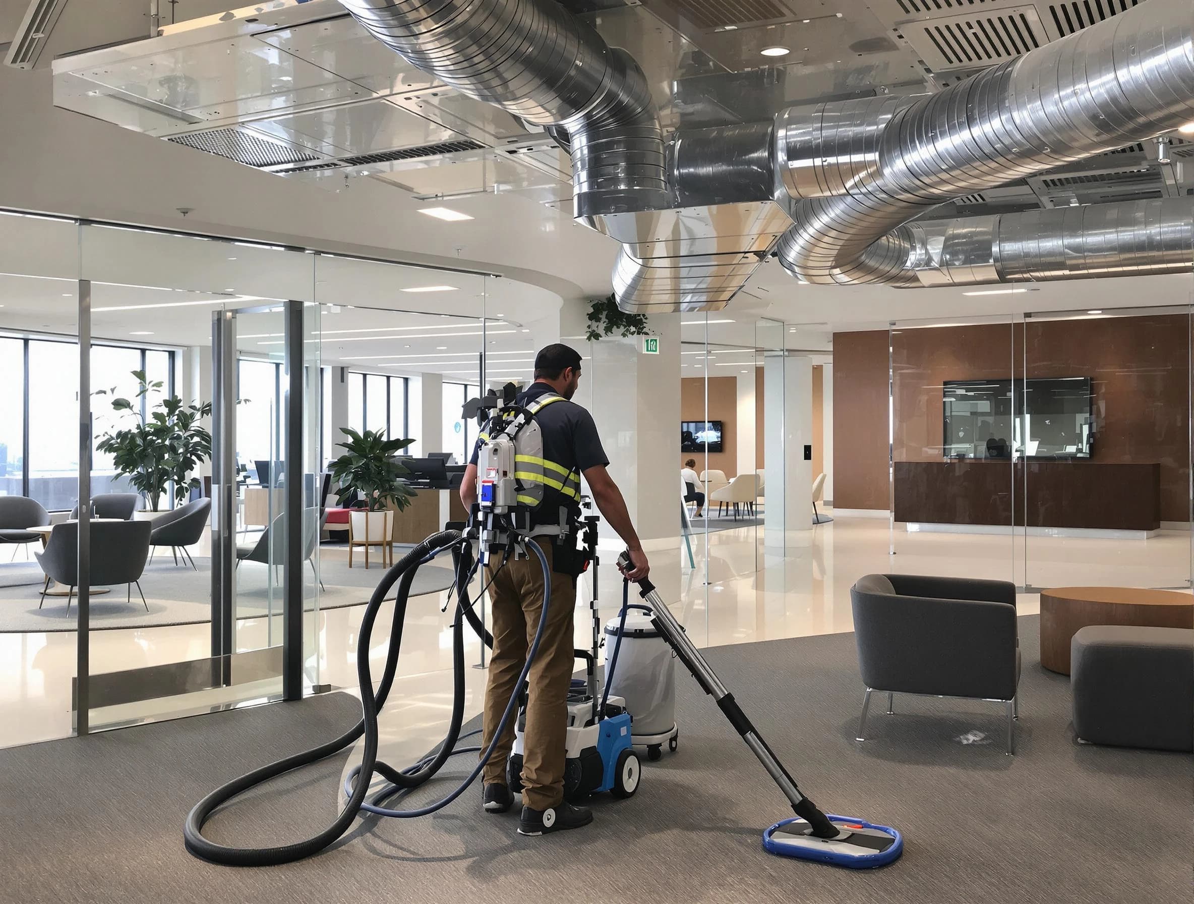 Commercial duct cleaning service by Chester Air Duct Cleaning in Chester