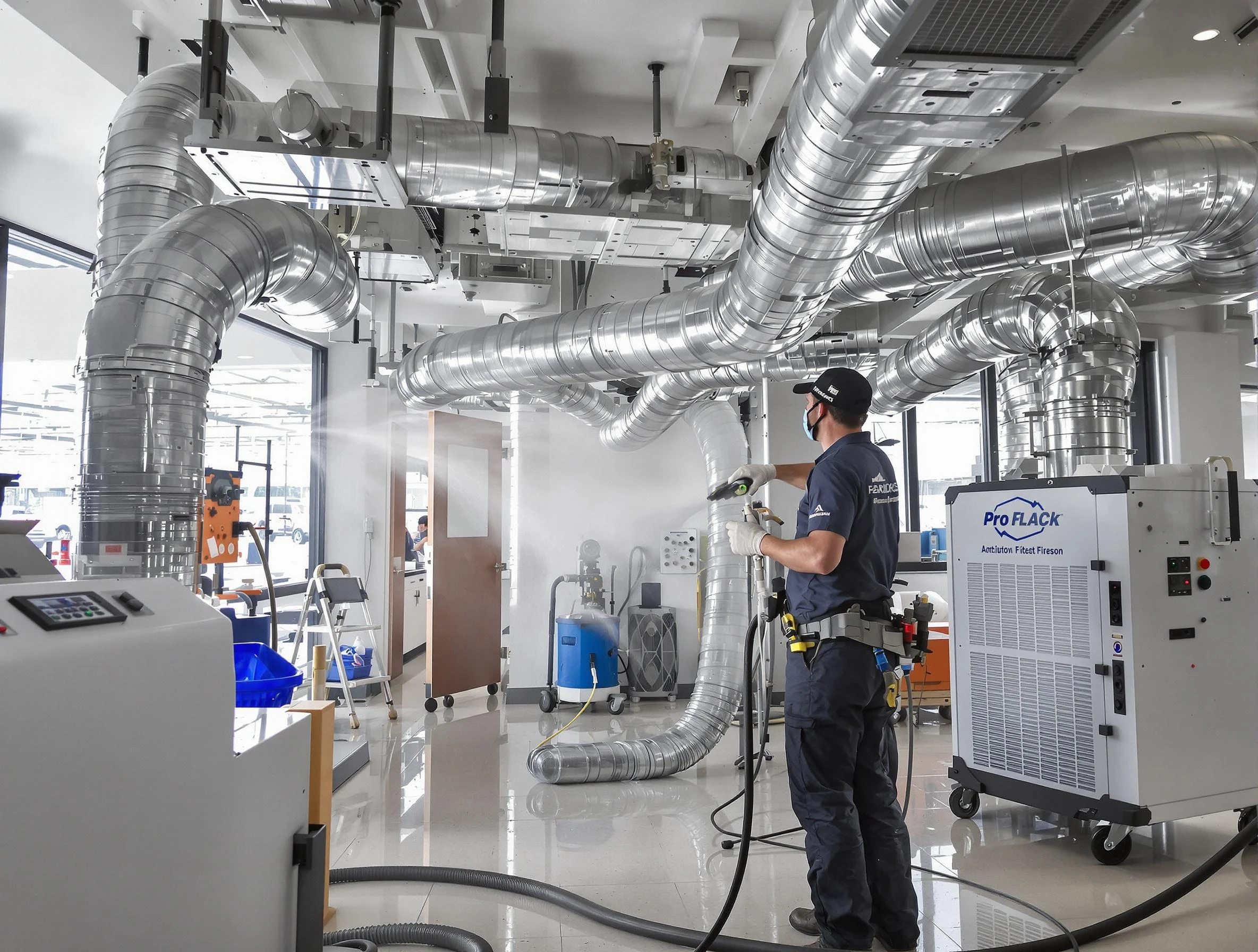 Negative Pressure Air Duct Cleaning in Chester